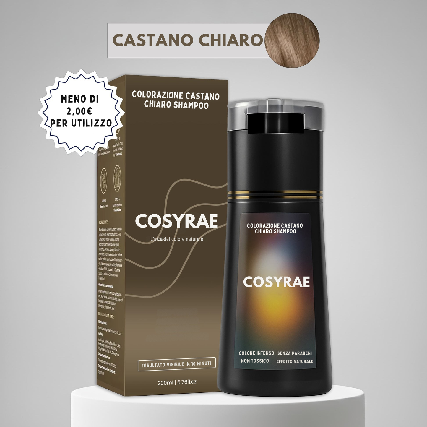 Cosyrae Shampoo Colorante Istantaneo Homme