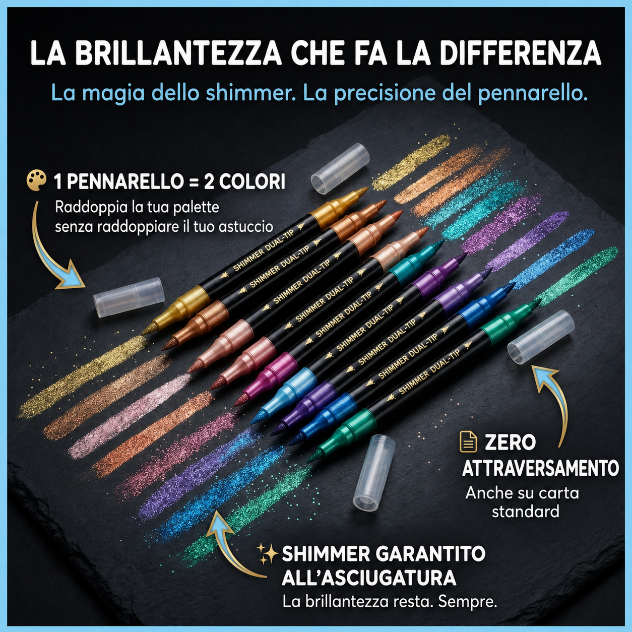 L'ÉCLAT'ART™ — Pennarelli glitterati