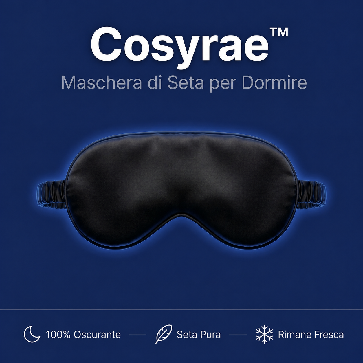 Cosyrae Maschera per dormire in seta