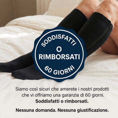 Calze a compressione con cerniera