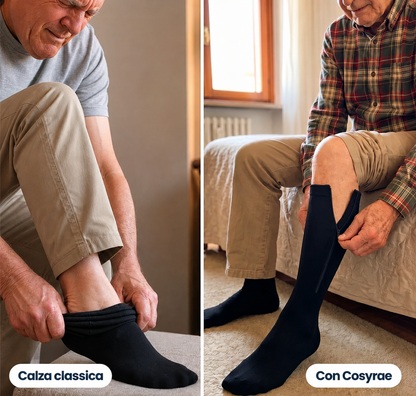 Calze a compressione con cerniera