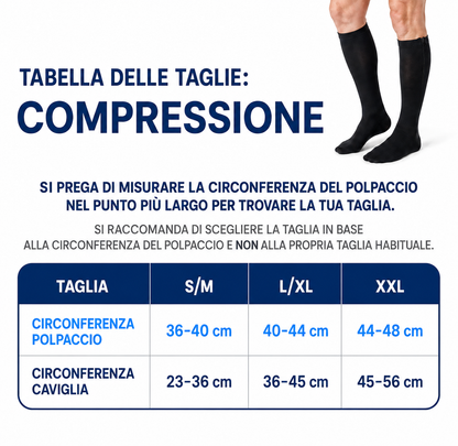 Calze a compressione con cerniera