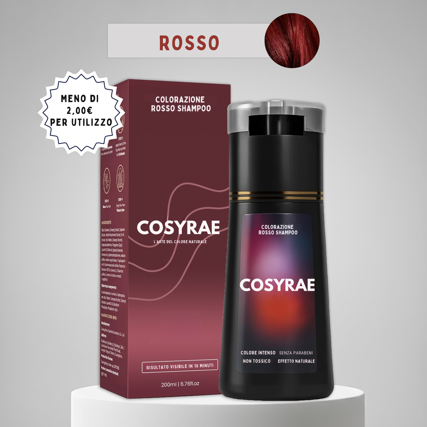 Cosyrae Shampoo Colorante Istantaneo Homme