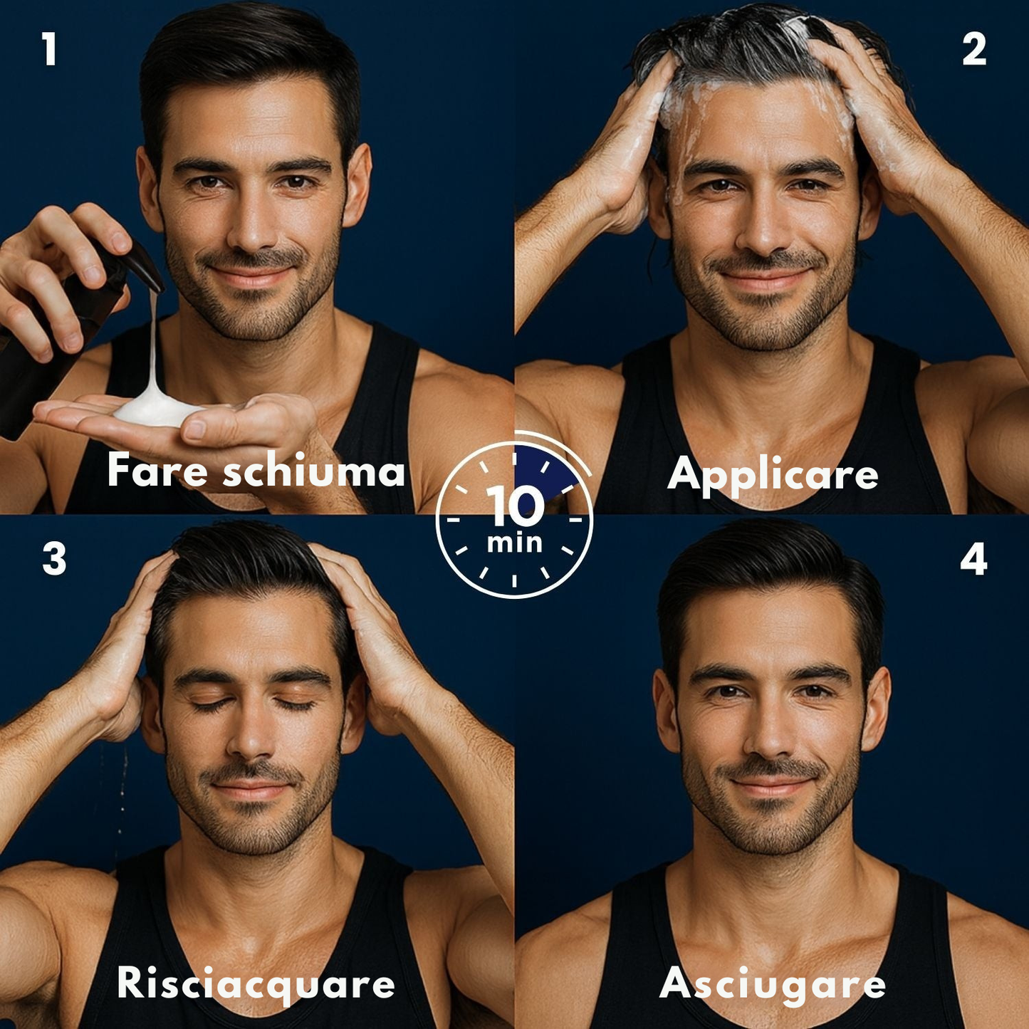 Cosyrae Shampoo Colorante Istantaneo Homme