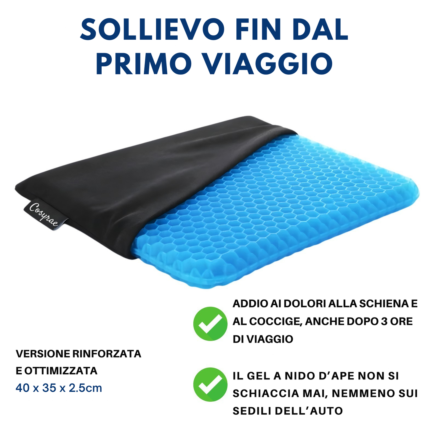 Cuscino in Gel per Sedile Auto