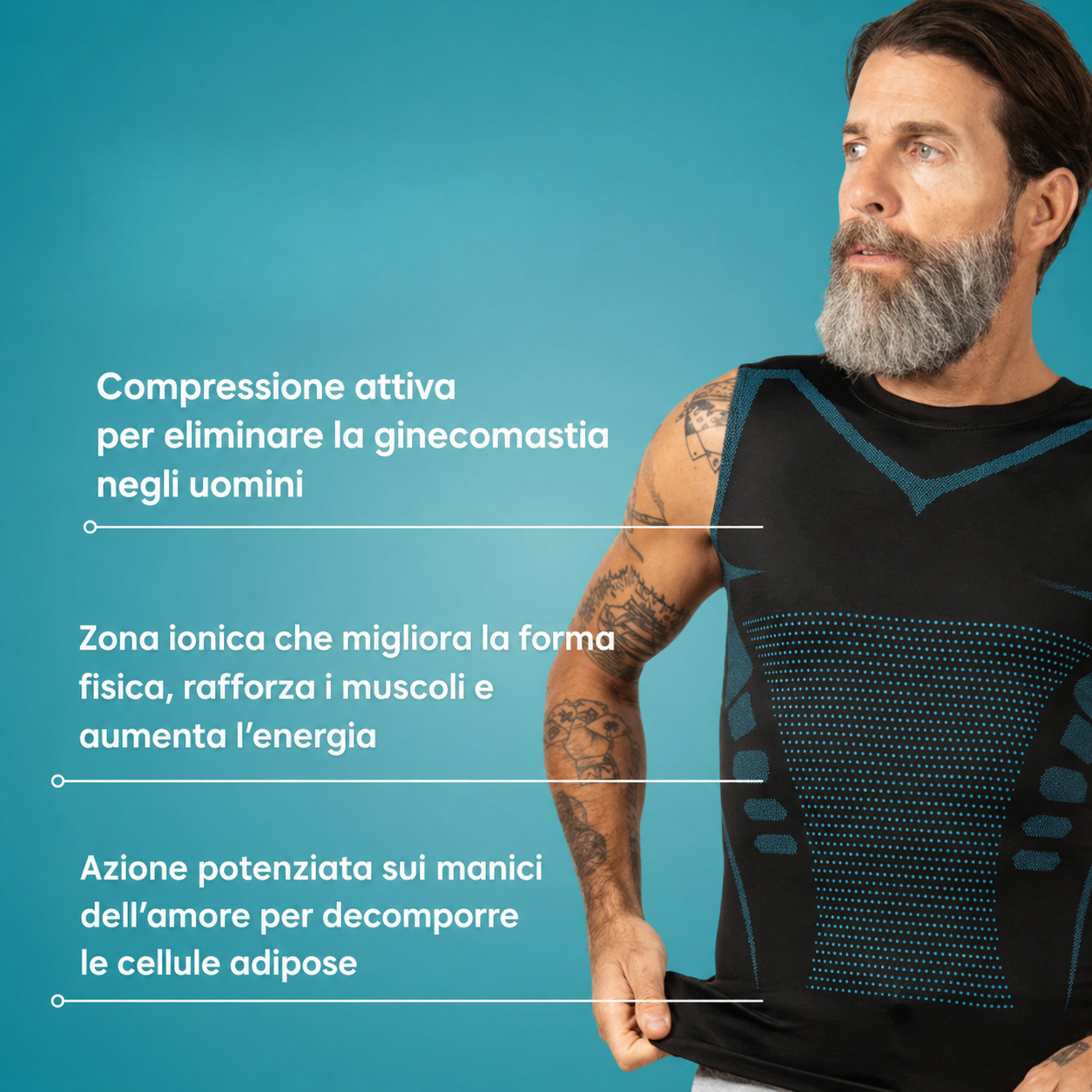 Cosyrae Top Snellente Da Uomo: Modellamento Discreto Per Una Pancia Più Piatta