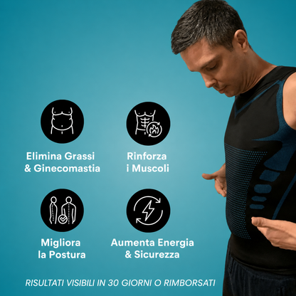 Cosyrae Top Snellente Da Uomo: Modellamento Discreto Per Una Pancia Più Piatta