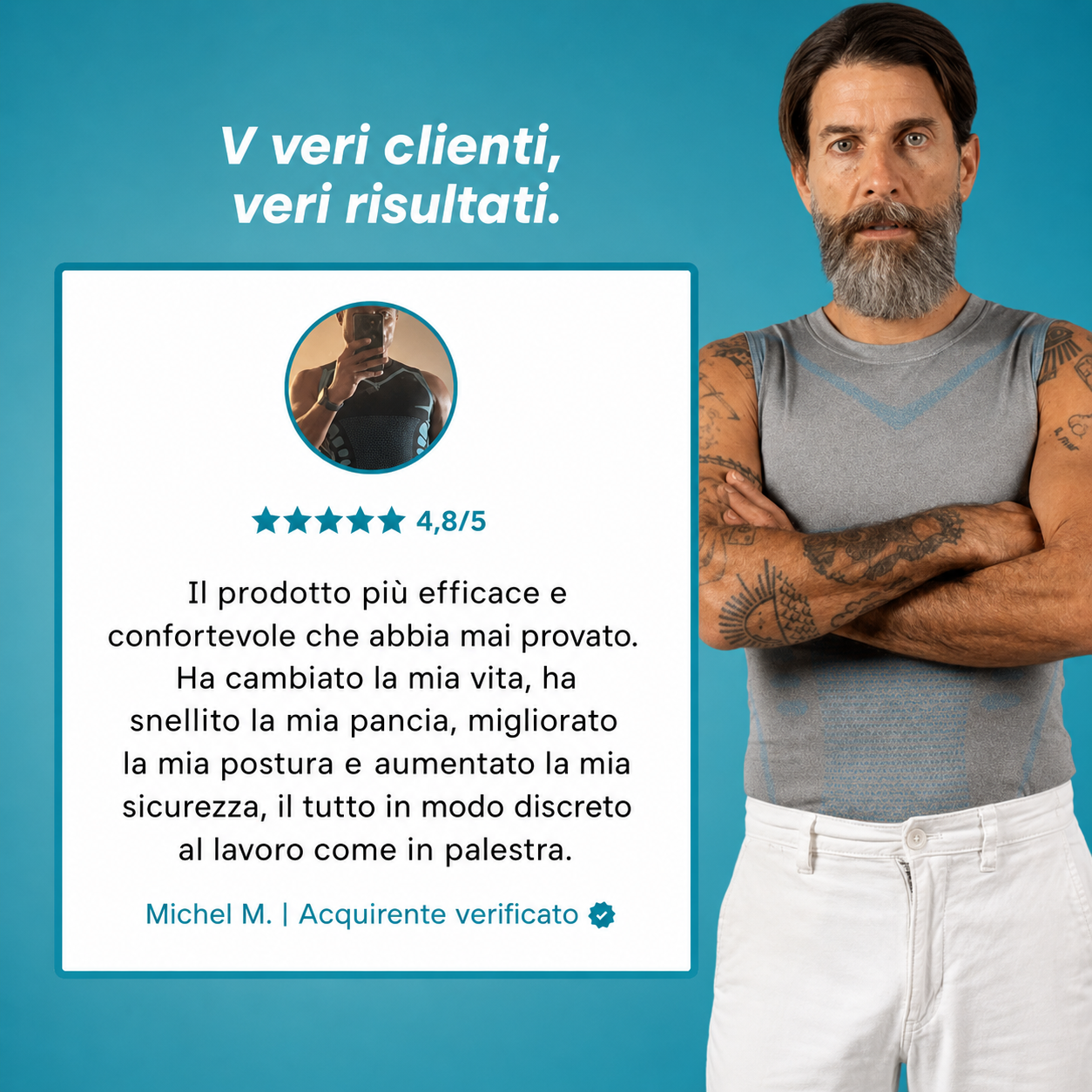 Cosyrae Top Snellente Da Uomo: Modellamento Discreto Per Una Pancia Più Piatta